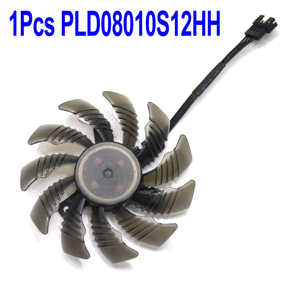 1Pcs PLD08010S12HH 75 мм PLD8010S12HH PLD8010S12H 0.35A охлаждающий вентилятор Gigabyte GTX 670 1060 1070 1080 1080Ti GTX 980Ti Графика карты охлаждающими вентиляторами - Цвет лезвия: 1Pcs PLD08010S12HH