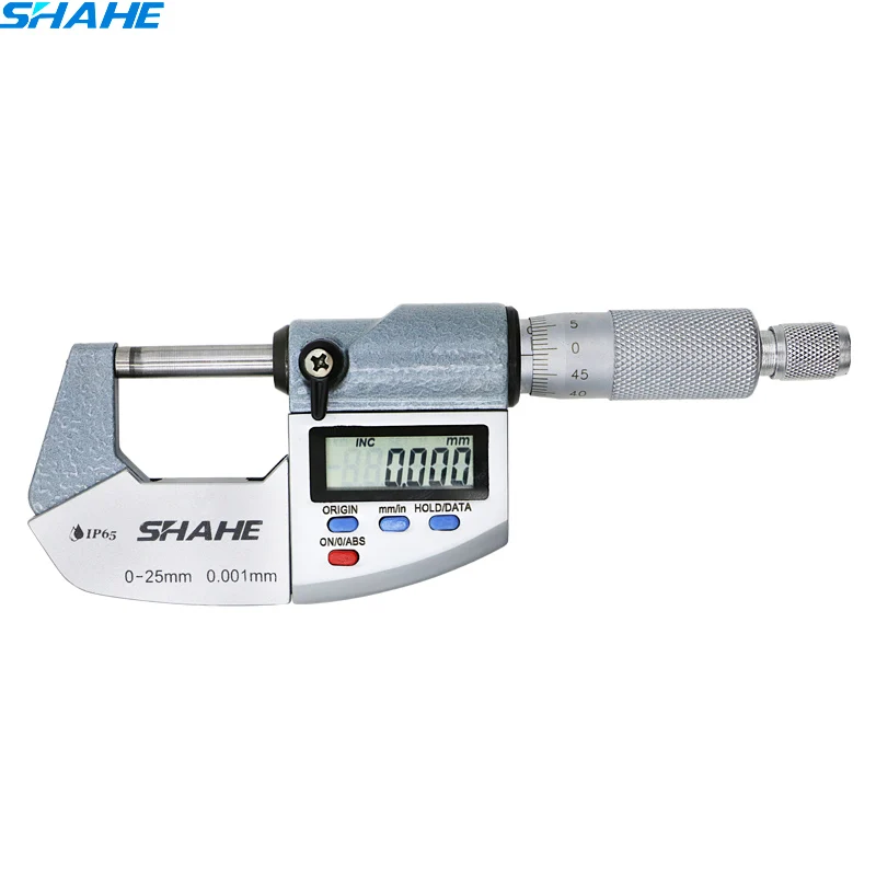 

Микрометр SHAHE, 0-25 мм, 0,001 мм, IP65, водонепроницаемый цифровой микрометр, цифровой микрометр