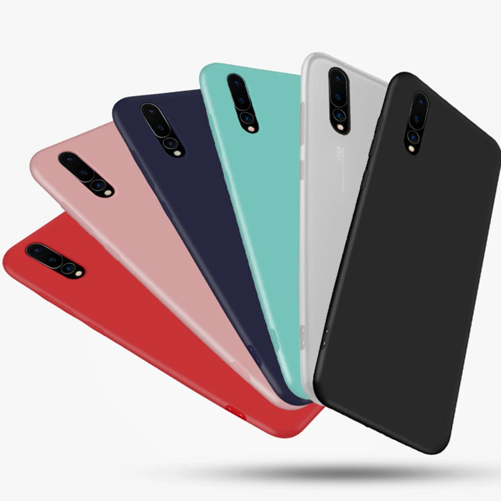 Vevice однотонные Карамельный цвет матовый ТПУ чехол для huawei P8 Lite 2017 P10 P20 Pro P9 2016 Mate10