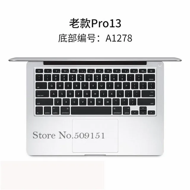 For Pro 13 A1278 Американская пленка для клавиатуры из ТПУ кожи протектор для Apple macbook Air Pro с retina 11 12 13 15 17 Touch Bar 13,3 15,4 беспроводной волшебный ТПУ - Цвет: For Pro 13 A1278