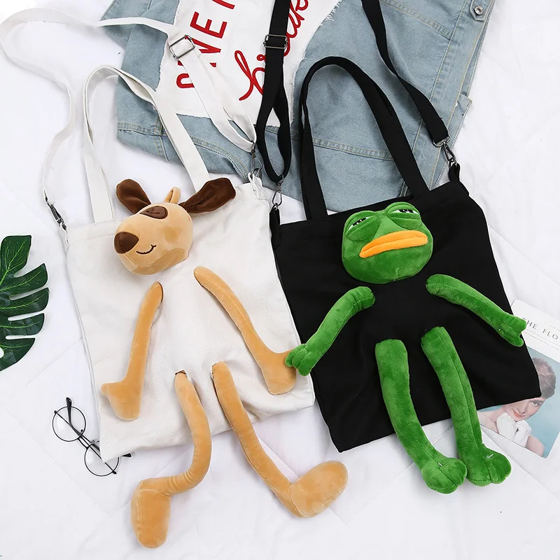 Игрушка в виде грустной лягушки сумка стиле аниме ins hot Rabbit Dog Sad Frog плюшевая кукла