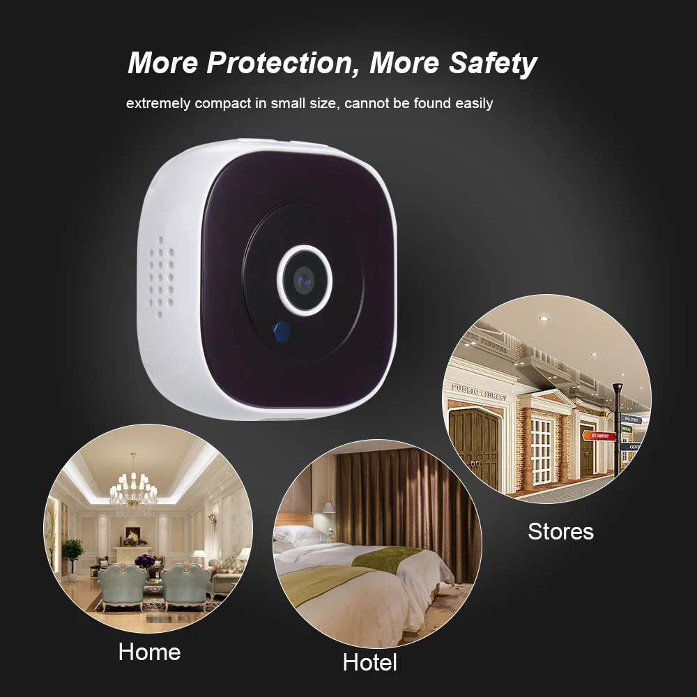 Мини камера Andoer HD 1080P Портативная портативная видеокамера для спорта на открытом