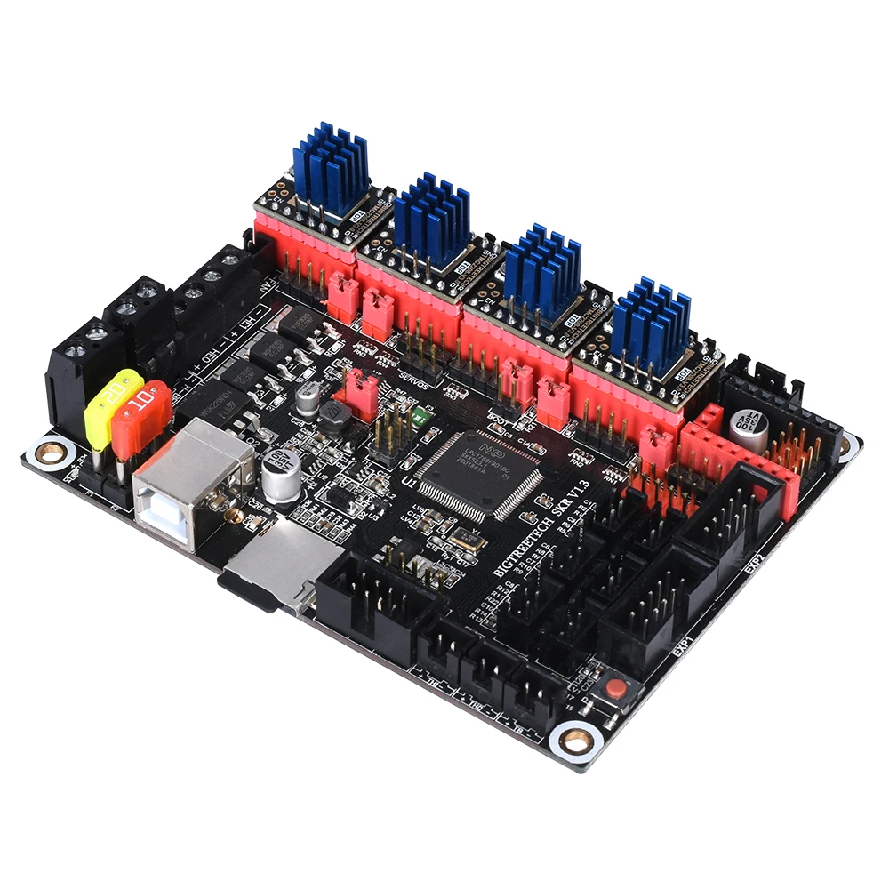 BIQU BIGTREETECH TMC2208 V3.0 UART MKS шаговый двигатель бесшумный драйвер StepStick Vs TMC2100 для управления 3d-принтером SKR PRO/V1.3