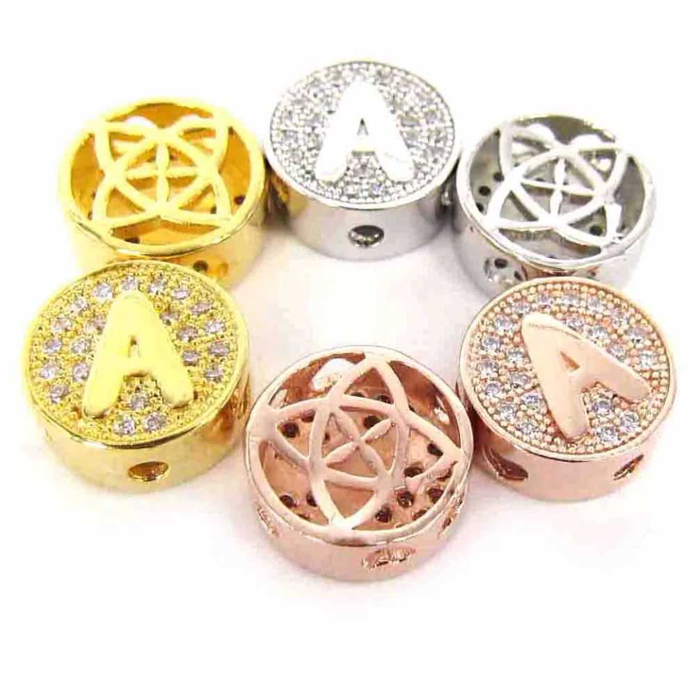 8 шт. медные бусины с буквами-разделителями 11 мм | Украшения и аксессуары