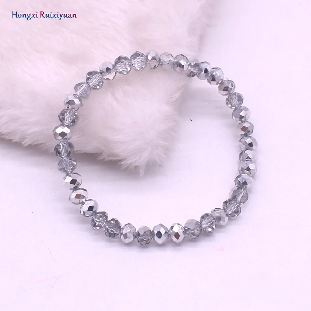 Женский браслет ручной работы с бусинами 6 мм 8 цветов|Плетеные браслеты| |