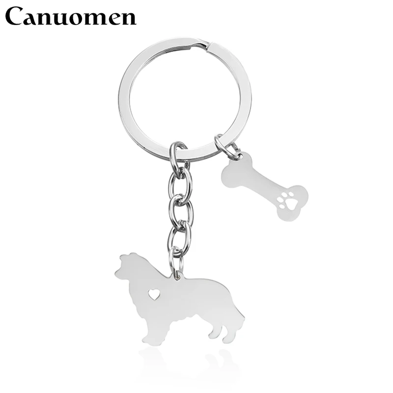 Брелок для ключей Canuomen с изображением Пиренеев собак|fashion keychain|keychain fashionstainless steel