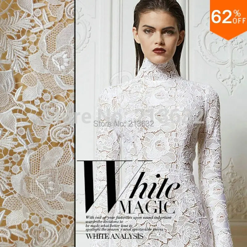 PQYY6 ажурное Африканское гипюровое кружево водорастворимое химическое текстиль