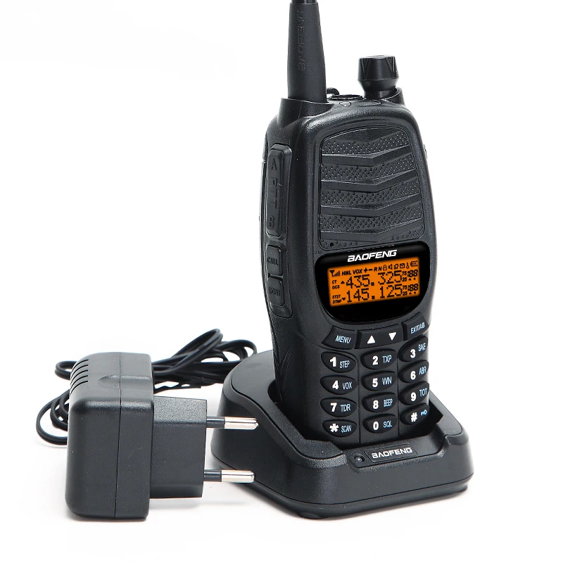 Мощная рация Baofeng UV-X9 Plus10watts 2PTT VHF UHF Двухдиапазонная 134-174/400-520 МГц коммуникатор