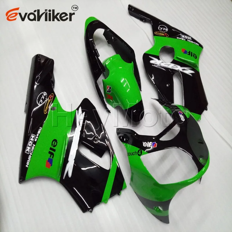 Обтекатель из АБС пластика для ZX12R 2000 2001 зеленый черный ZX 12R 00 01 комплект панелей