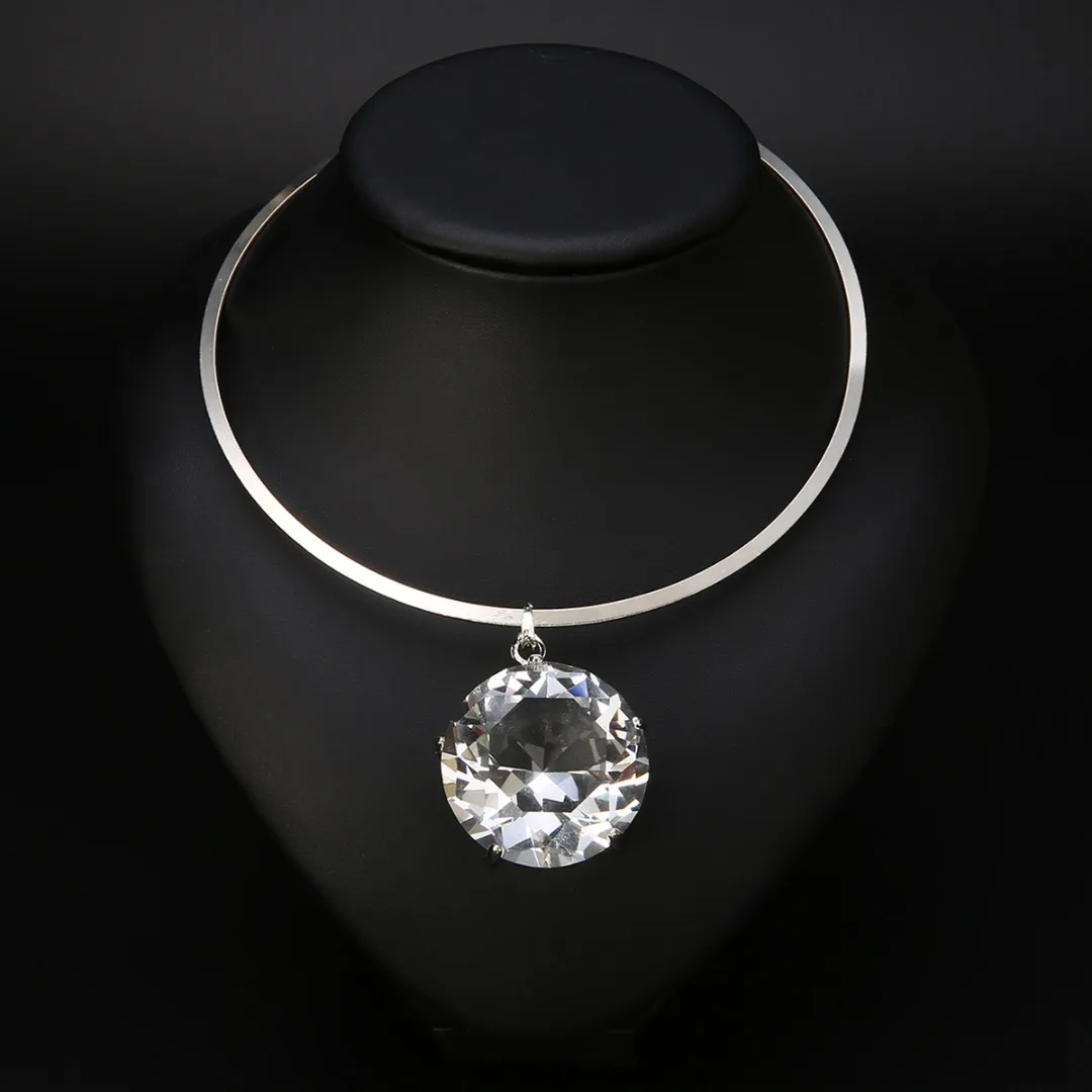 Shellhard модное супер огромное хрустальное ожерелье Огромные большие украшения