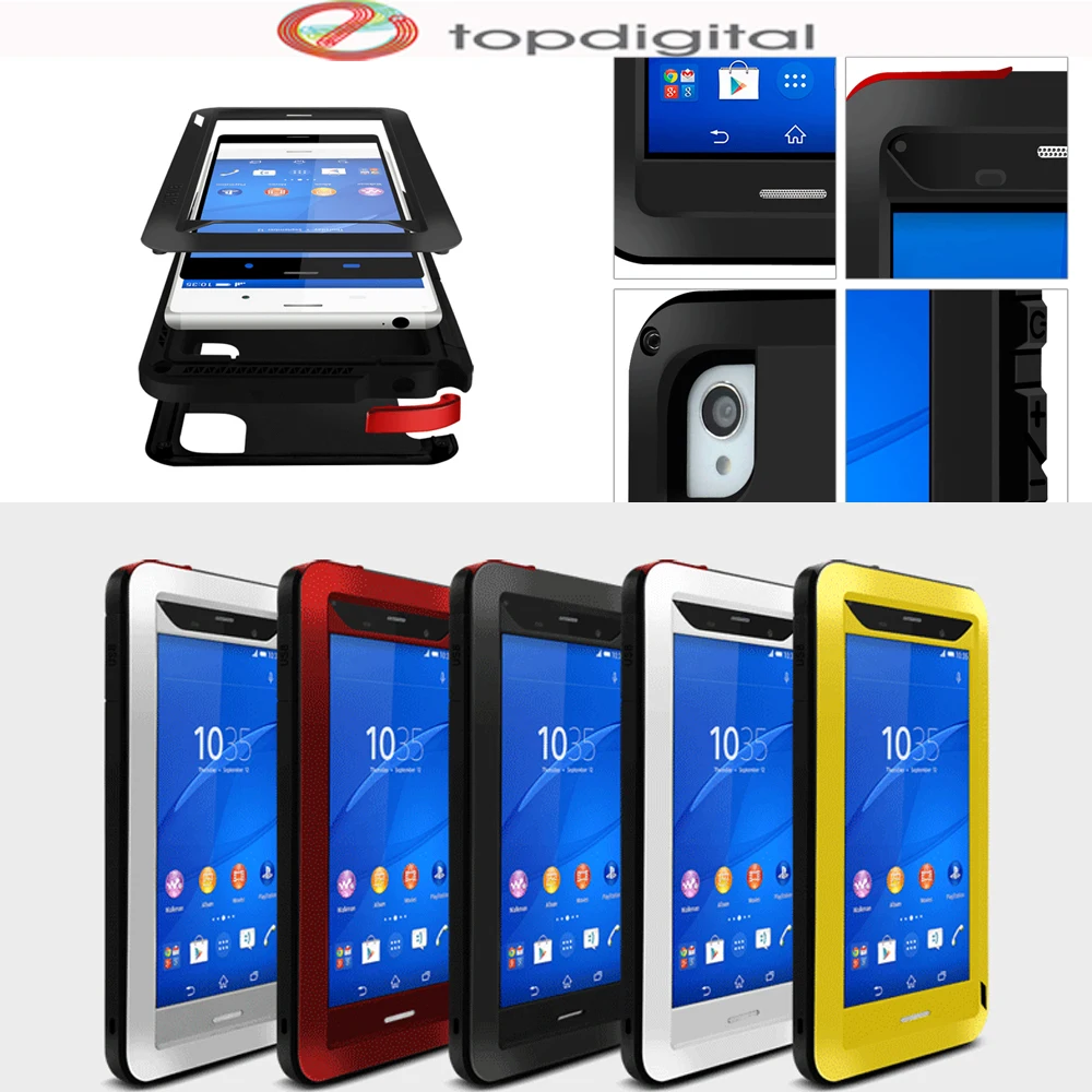 Мощный ударопрочный чехол LOVE MEI для Sony Xperia Z3 Dual D6603 D6633 водонепроницаемый защитный