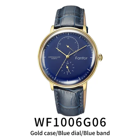 Fantor мужские роскошные кожаные брендовые лучшие повседневные деловые наручные часы хронограф мужские наручные кварцевые часы