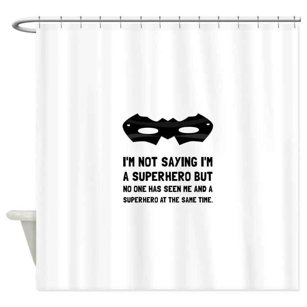Я и украшение с супергероем ткань душевая занавеска в комплекте Придверные