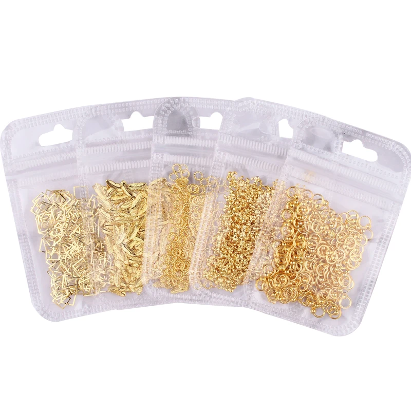 

1Pack/500/200Pcs Hollow Metallic Rivet 3D Nail Studs Metal Decoration/ Metallic studs 500PCS Gold Silver Hollow Metal Rivet