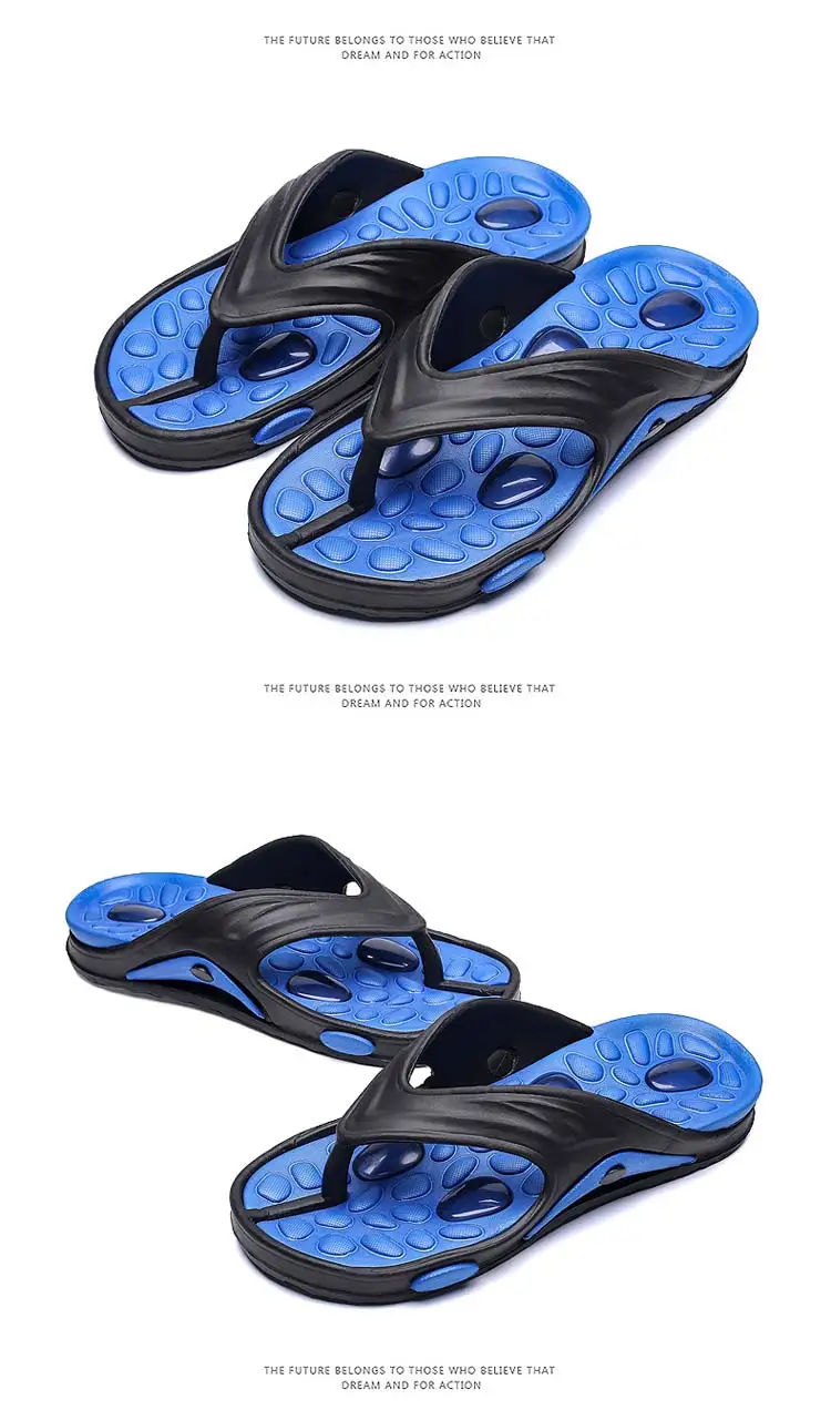 Summer Men Flip Flops Male Mixed Color Slippers Men Casual PVC EVA Shoes Summer Fashion Flats Comfortable Sandals Size 40~45