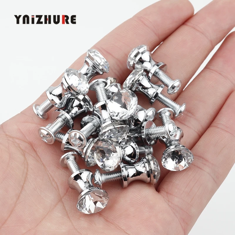 YNIZHURE Shine 12 мм 15 шт. маленькая яркая косметическая коробка для мебели|Ручки шкафа| |