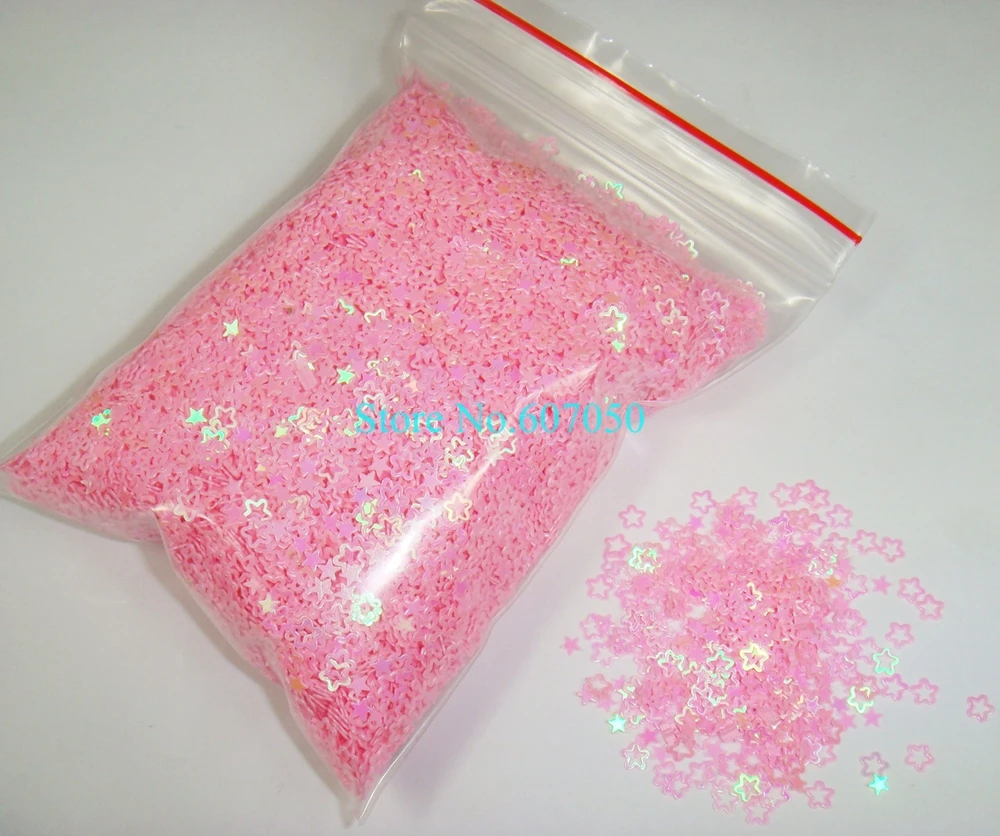 50 г/пакет x ослепительный розовый цвет полый цветок сливы Блестки Форма Spangles для