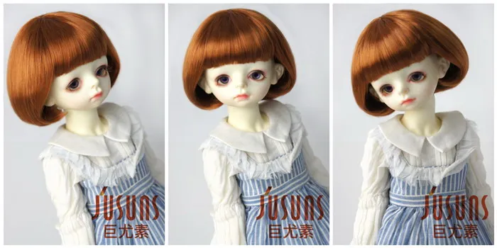 JD478 Размер 9-10 дюймов для моды BJD парик-Боб с полным взрыва кукла парик милая кукла волосы высокого качества модные куклы парики