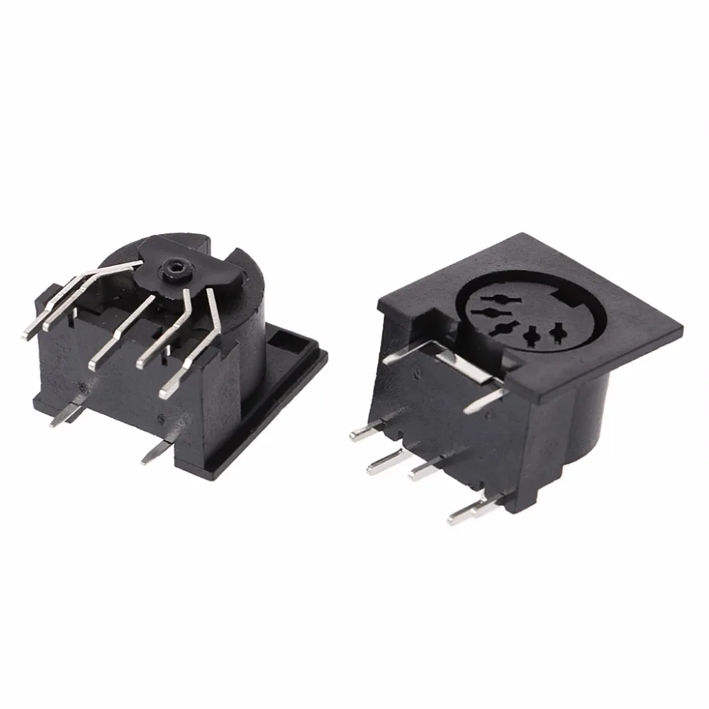 10 Pcs/Set PCB Panel Mount Female Connector DIN5 DIN 5-Pin Jack DS-5-01 Connectors | Обустройство дома