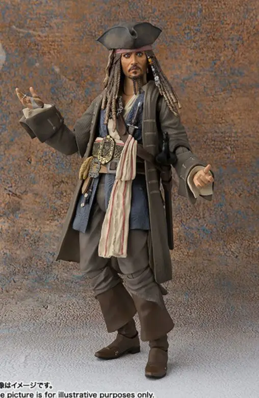 Figura di azione Pirati dei caraibi capitano Jack Sparrow SHF giocattolo | Игрушки и хобби