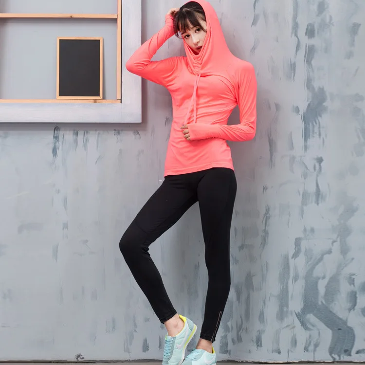 Женская устанавливает спорта на открытом воздухе фитнес-беговая брюки пальто