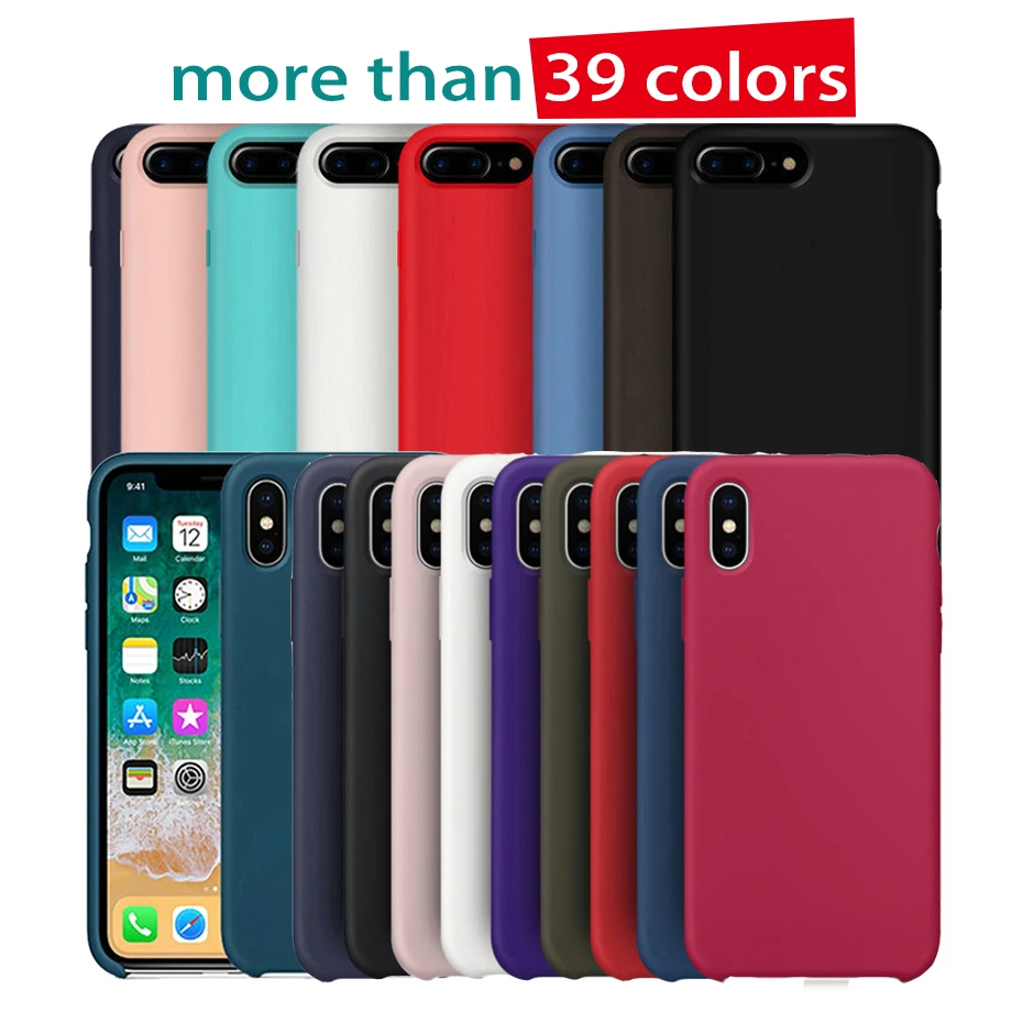 Роскошный силиконовый чехол для iphone 6 7 8 plus X карамельного цвета Xs max Xr телефона без