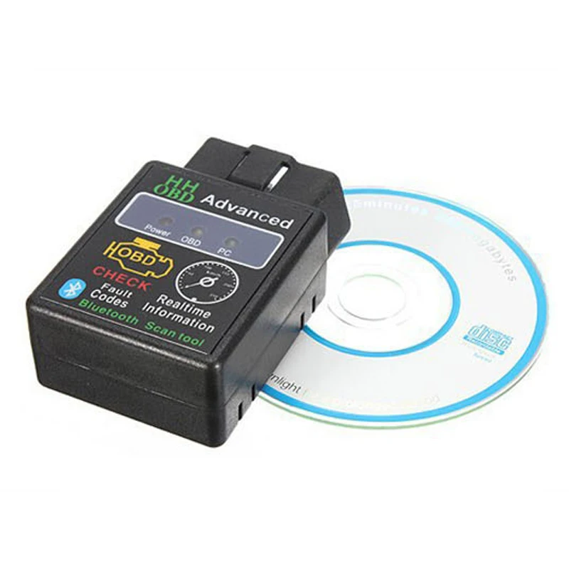 Новый Мини HHOBD ELM327 OBD2 V2.1 Bluetooth Автомобилей Диагностический Инструмент HH OBD ELM 327 OBDII