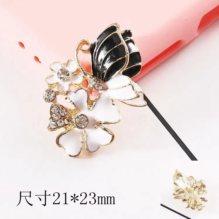 Украшения для волос в виде бабочек 20 шт./лот|rhinestone buttons|button flatbackrhinestone button flatback |