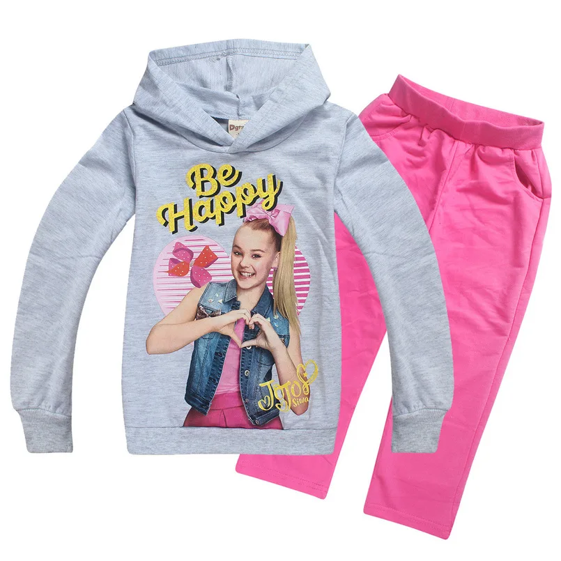 2018 новый комплект детской одежды на весну и осень JOJO siwa толстовки штаны для