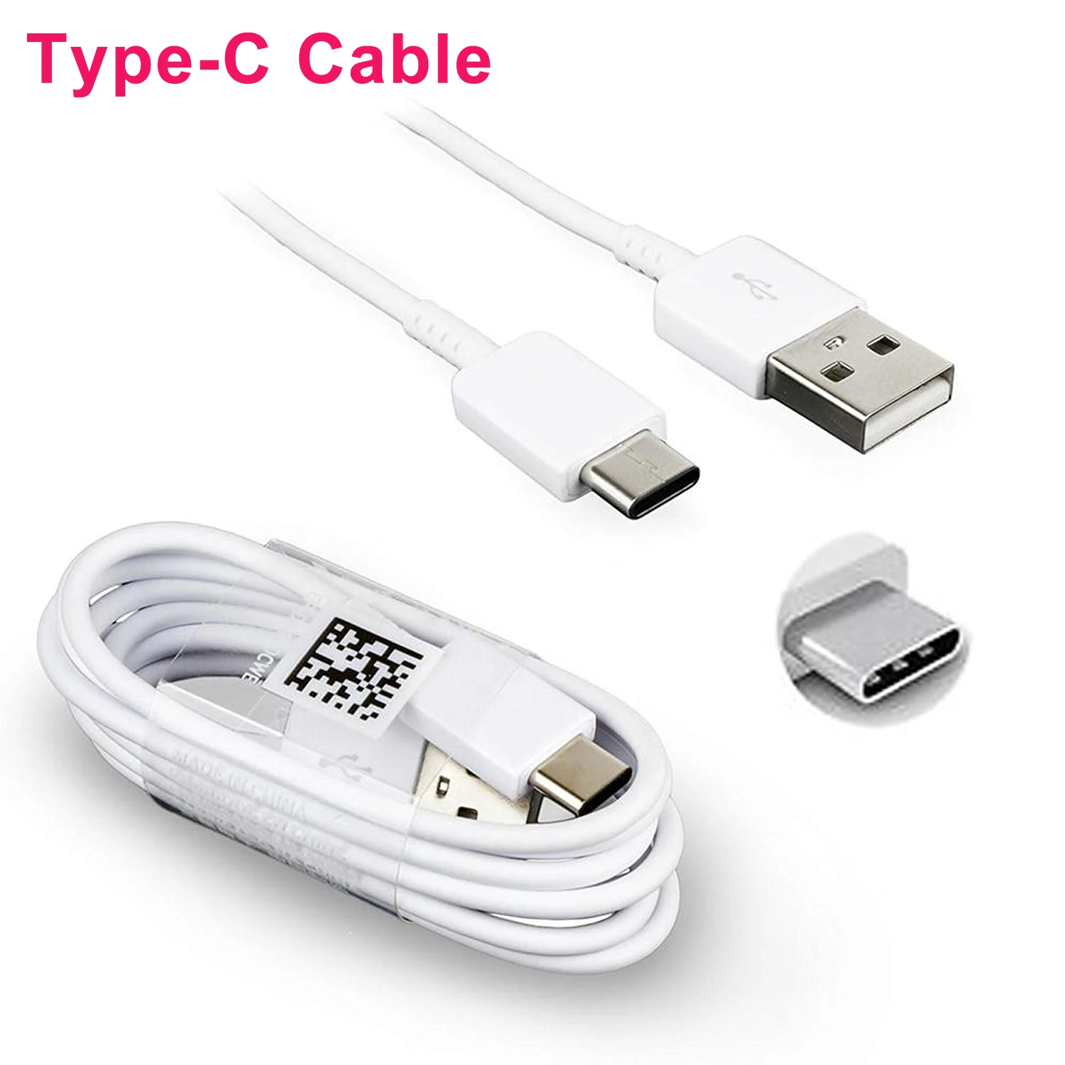 Only Type-C Cable Samsung планшет быстрая зарядка зарядное устройство для samsung Galaxy Tab A 8,0 T380 Tab4 T230 T560 T385 T715 T585C T815C T810 - Тип штекера: Only Type-C Cable
