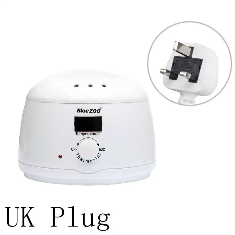 UK Plug Инструмент для депиляции волос для тела, профессиональный нагреватель воска для ног, парафин, перезаряжаемая машина, мини Спа Ручной эпилятор - Цвет: UK Plug