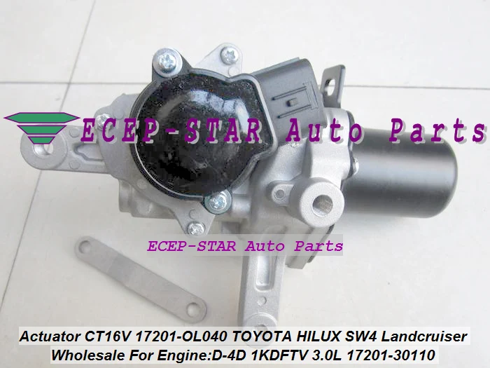 Турбо привод CT16V 17201 30110 0L040 OL040 для Toyota Fortuner Hilux Land Cruiser 3.0D 1KD FTV 171HP|Воздухозаборники|