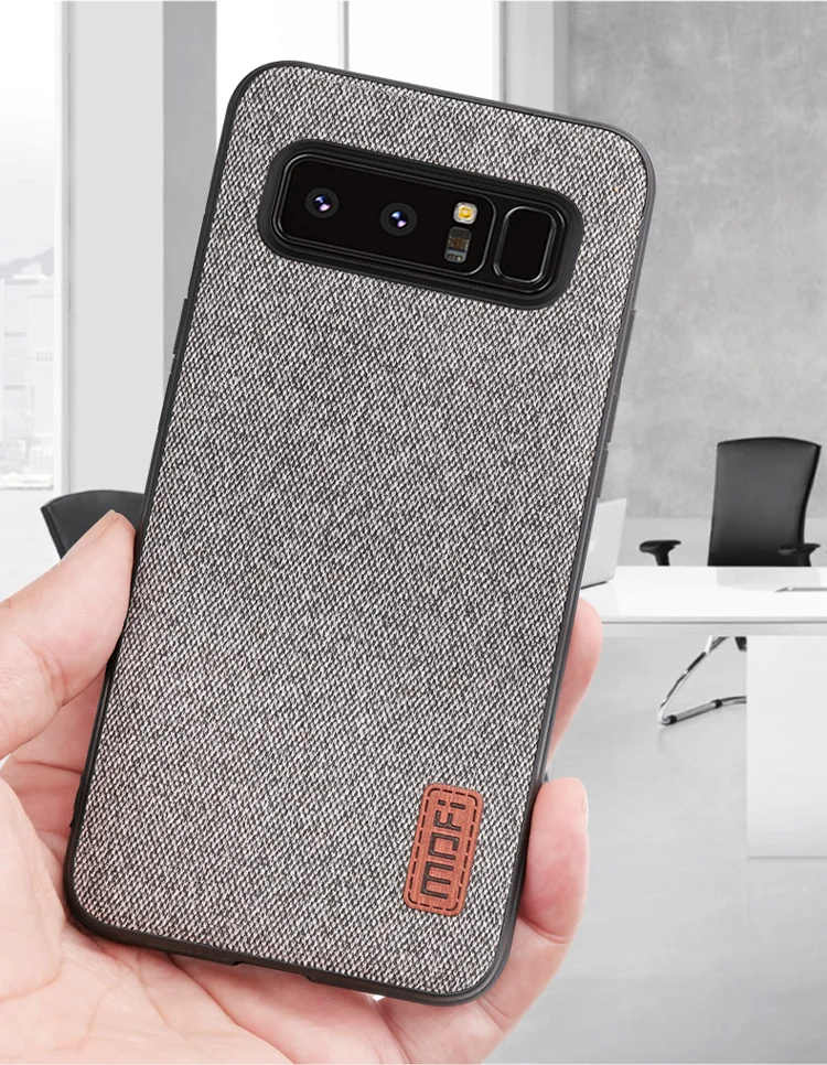 Чехол MOFI для samsung note 8, чехол, силиконовый край, для мужчин, бизнес, note 8, задняя крышка для samsung galaxy note 8, note8, чехол