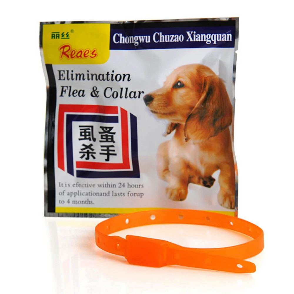 

Pet Safety Collar Dogs Anti Flea Tick Mosquito Elimination Plastic Adjustable 4 Months Effective Remedy Neck Deworming Accessory