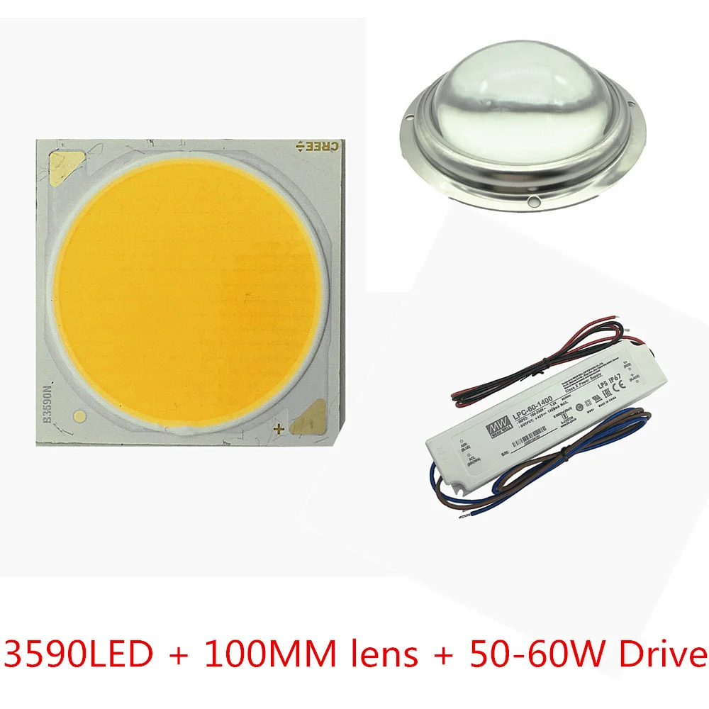 Cree COB CXB3590 CXB 3590 светодиодный светильник для выращивания растений 3000K/3500K/5000K CD Bin 80