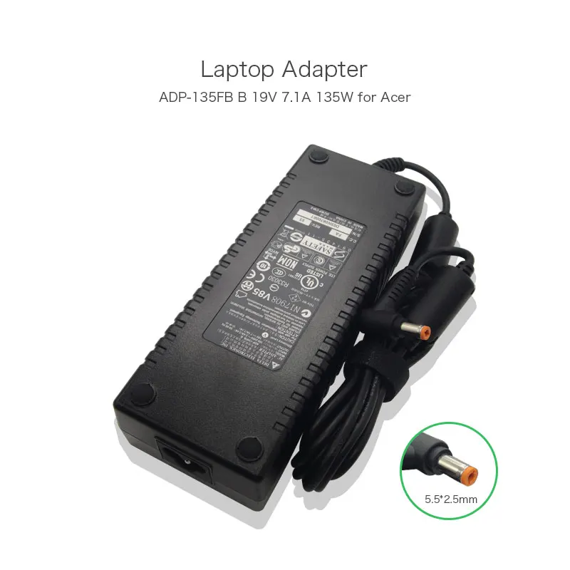 19V 7.1A 135 Вт 5 5*2 мм адаптер переменного тока питания для ноутбука Acer Aspire 8940G 9800 9810 9920G