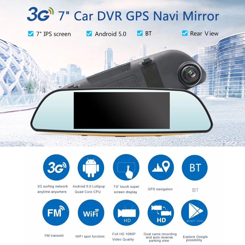 Dashcam DVR Автомобильный видеорегистратор Даш Cam РЕГИСТРАТОР Авто двойной Камера