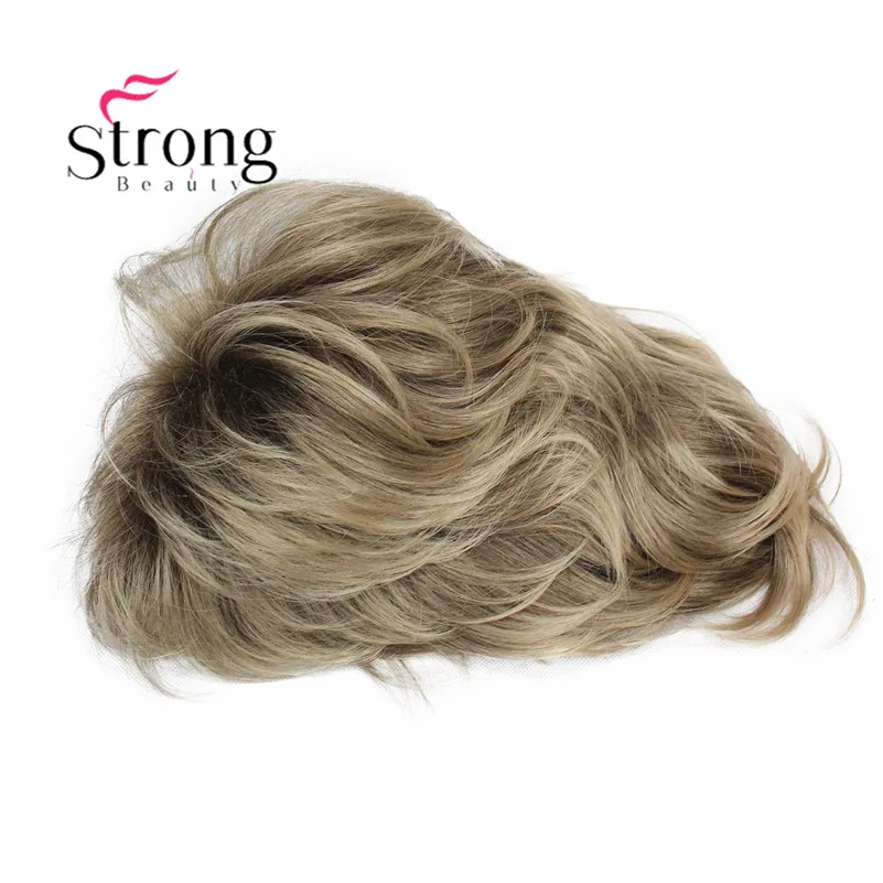 StrongBeauty короткий пушистый слоистый светильник коричневый высокий светильник ed Классический колпачок полный синтетический парик женские волосы парики