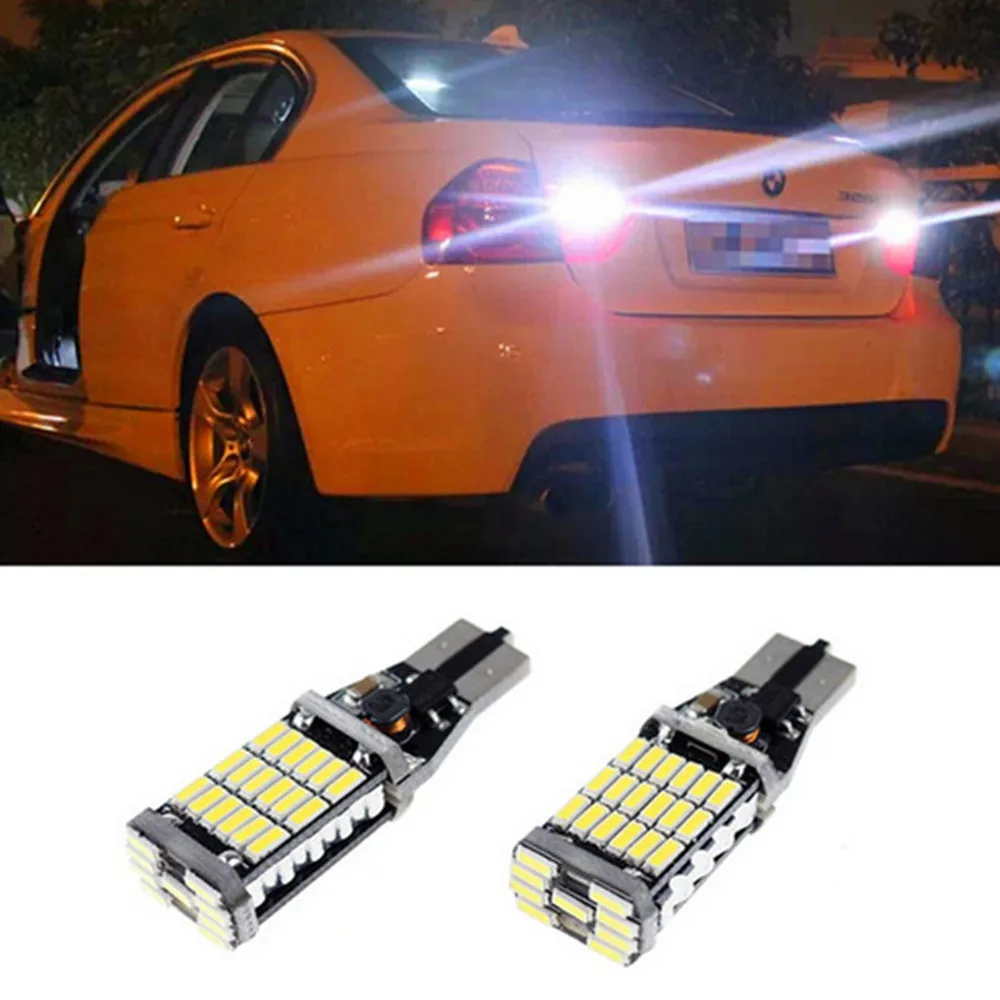 2 шт. Автомобильные светодиодные лампы 4014 45SMD 921 912 T10 T15 W5W|Сигнальная лампа| |