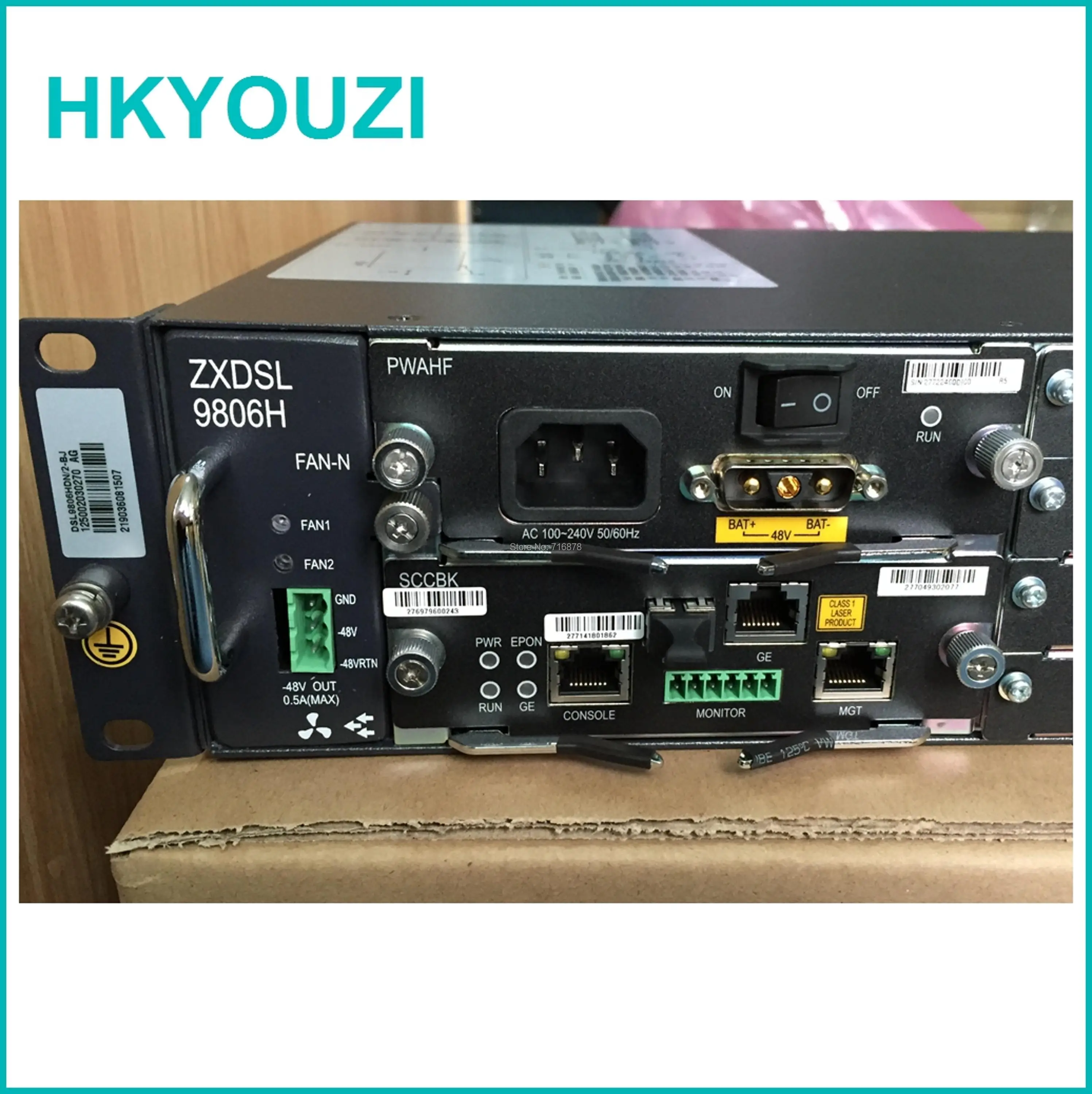 ZXDSL 9806H шасси с SCCBK EPON + GE карта Uplink и PWAHF питания (AC DC)|epon|chassis |