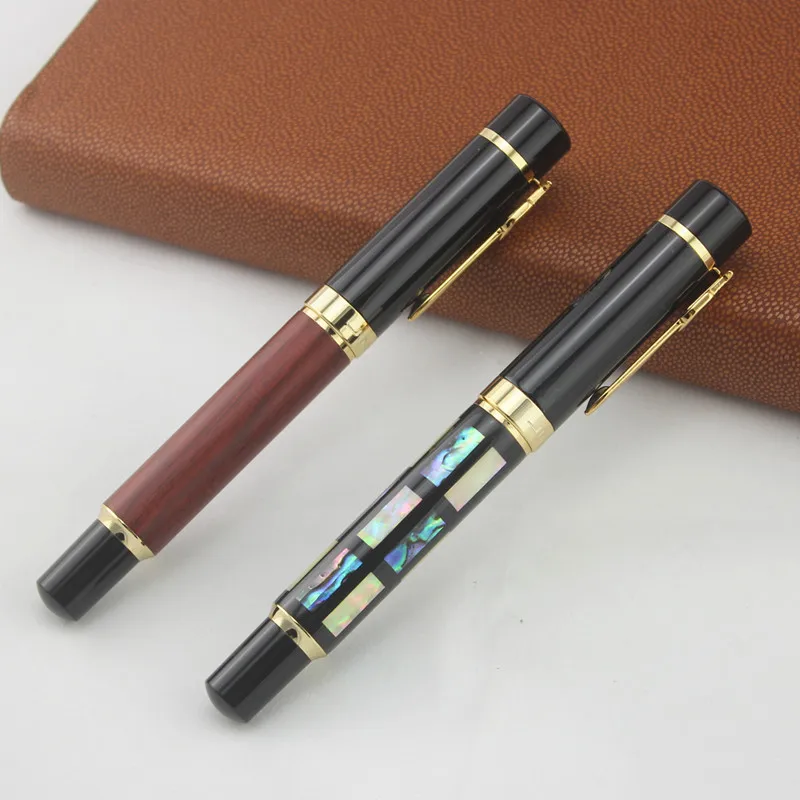 JinHao 650 0,5 мм перьевая ручка Роскошный корпус резьба или палисандр чернила ручка для письма канцелярские принадлежности Школьные офисные принадлежности
