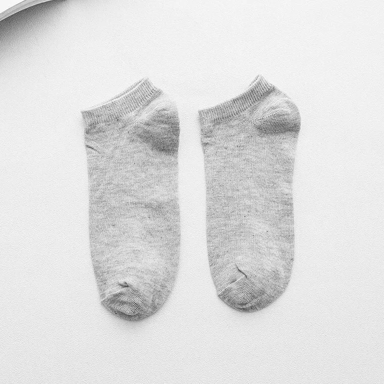 3 Pairs Gray 3 пар/лот, мужские носки, хлопок, черный, белый, серый цвет, мужские короткие носки, летние короткие носки-башмачки, неглубокие мужские носки, цена - Цвет: 3 Pairs Gray