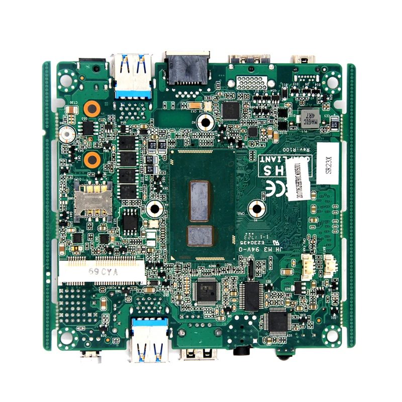 Тонкая мини материнская плата nano с процессором intel core I5 5200U и 2 разъемами DDR3 SODIMM 204