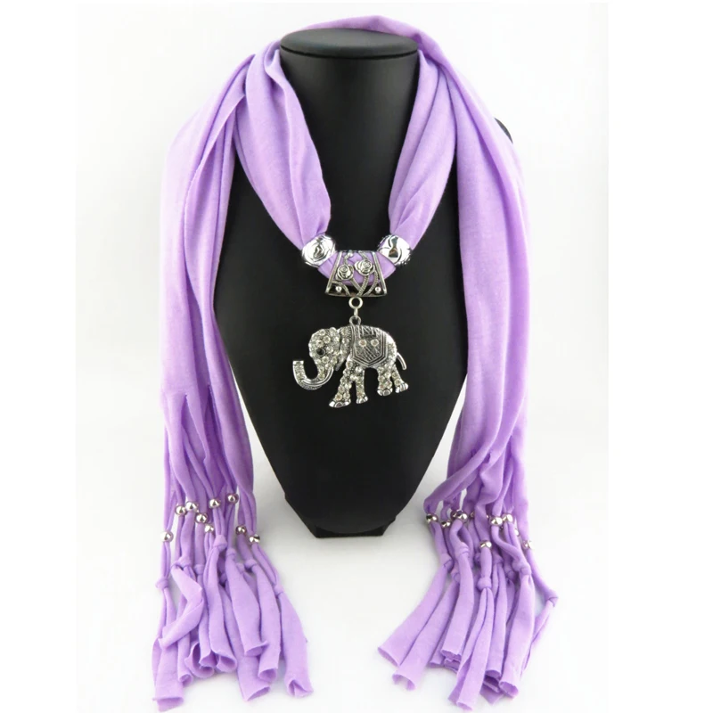 Женские шарфы RUNMEIFA красивые украшения из сплава со слоном | Аксессуары для одежды