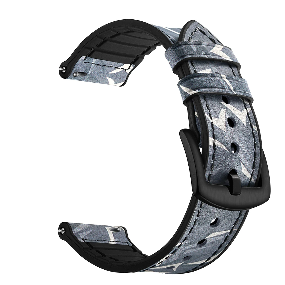 Для AMAZFIT Huami Stratos 2 Смарт спортивные часы силиконовый стикер слой кожаный камуфляж