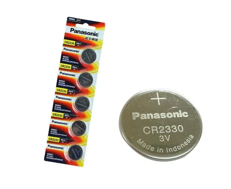 5 шт./лот Panasonic CR2330 CR 2330 3V литиевая кнопка батареи для монет игрушек Часы
