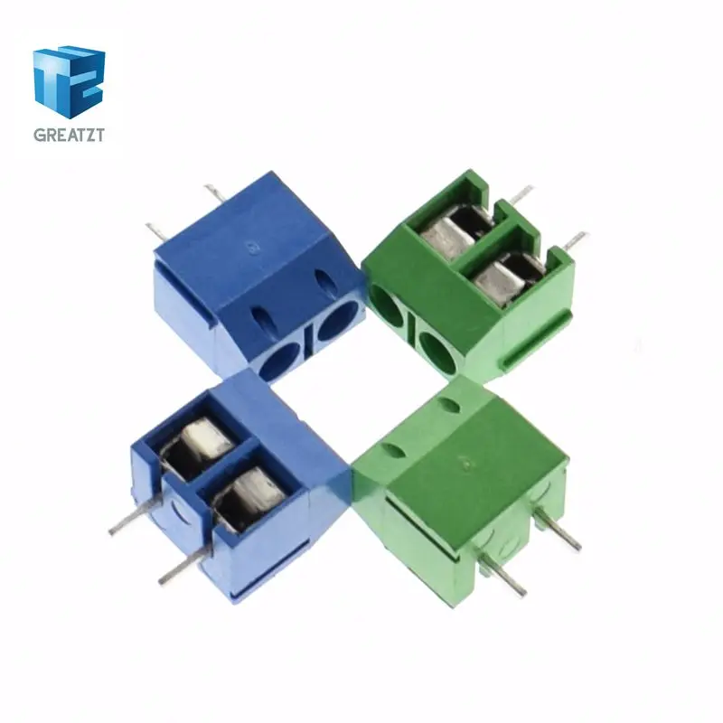 100 шт. 301 2 P Pin винтовой клеммный блок коннектор 5 мм Шаг|pitch connector|pitch pin10 pcs |