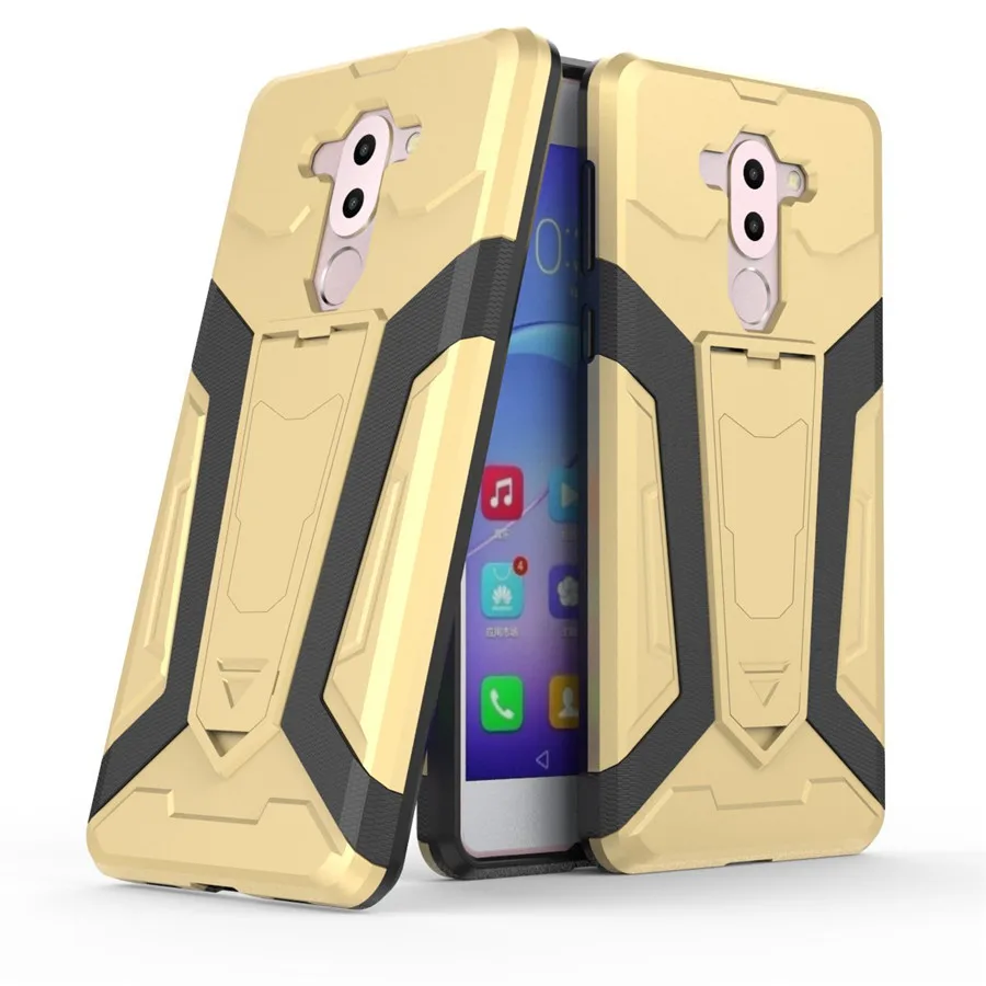 Подставки Панцири Телефон чехол для Huawei Honor 6X крышка Жесткий Пластик мягкий