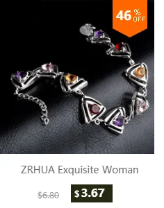 ZRHUA роскошный женский 925 серебряный браслет регулируемые браслеты из бисера для женщин модные ювелирные изделия Новинка