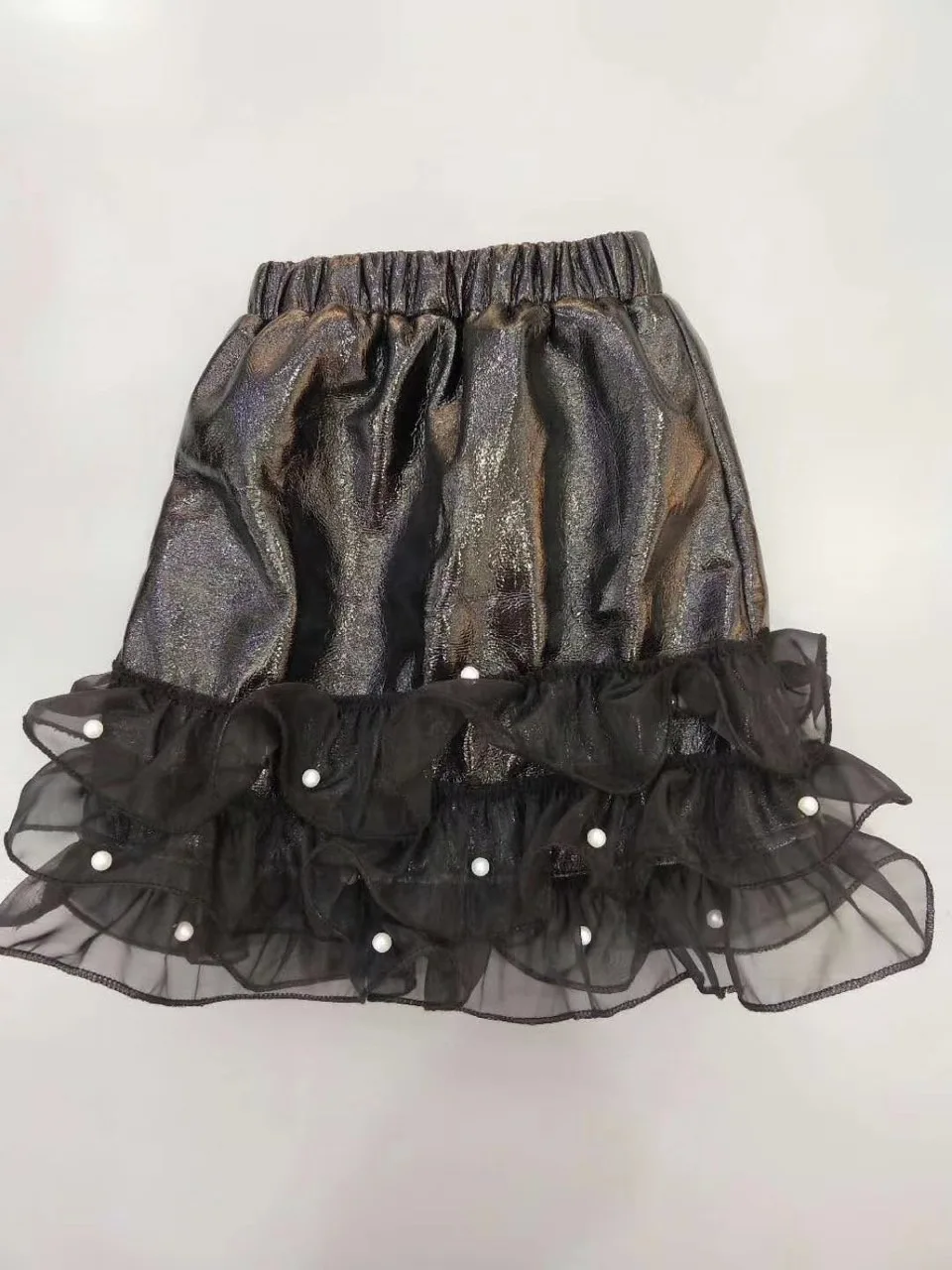 2018 г. осенние и зимние новые юбка для девочки детское платье девушки сетки шить